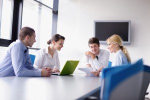 business people in a meeting at office